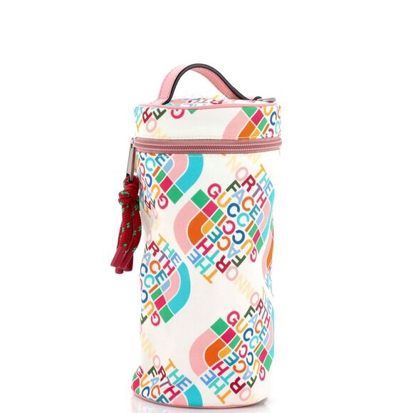 Gucci x The North Face Barrel Shoulder Bag Printed Nylon Pink, Print - Picture 2 of 8